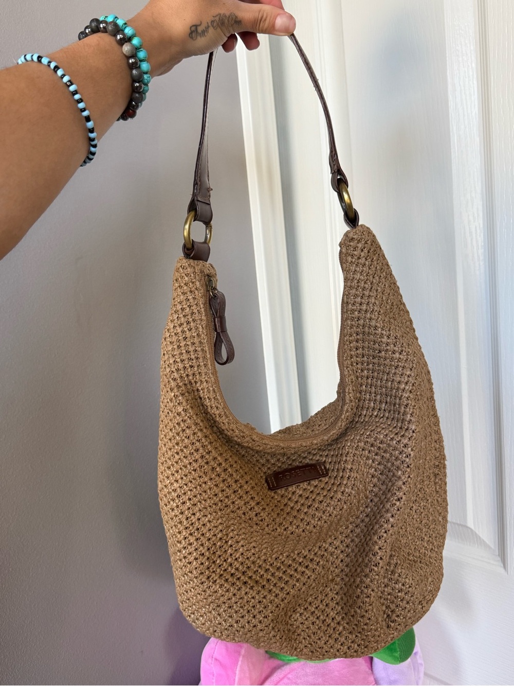 Brown boho purse
